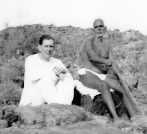 Major Chadwick with Sri Bhagavan